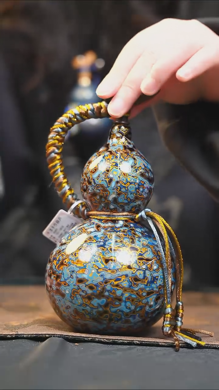 【闪购商品】YI189漆艺酒葫芦不包手串及旋转底座