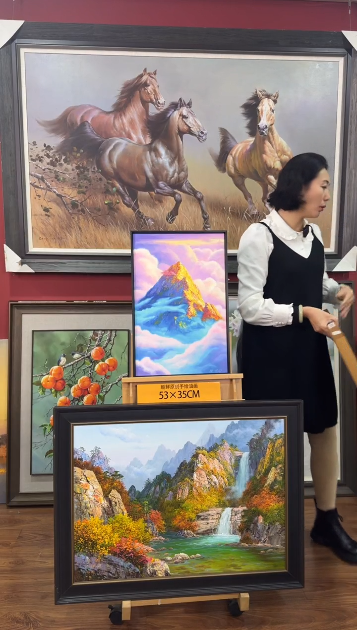 油画【21号】约53*35cm丨朝鲜原创纯手绘孤品油画丨顺丰包邮