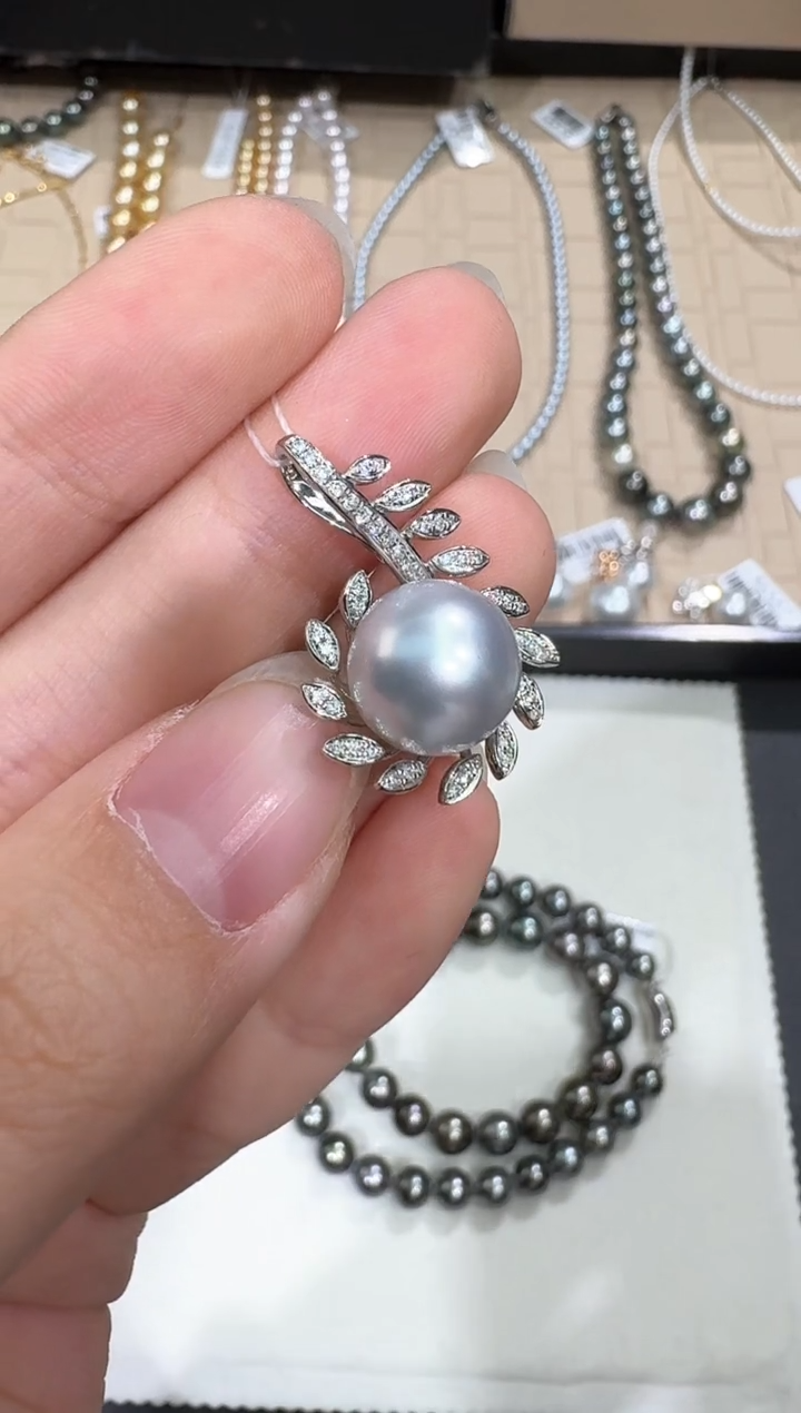 【闪购商品】海水珍珠吊坠18K金镶嵌X0225-532-135/18k