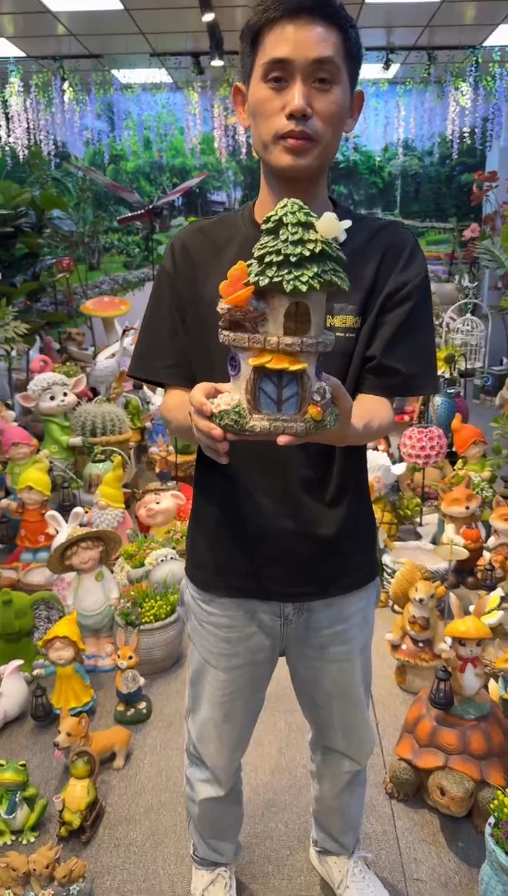 无花朵花园庭院摆件&00&