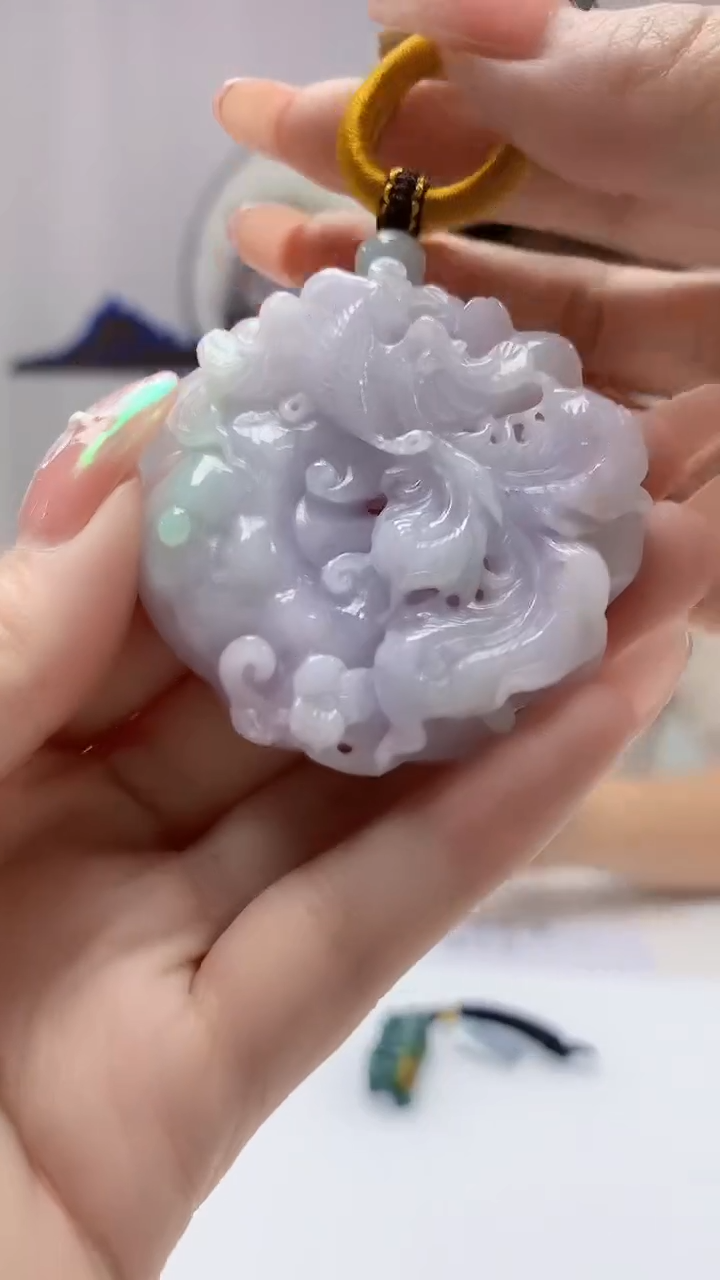 【闪购商品】定制翡翠未镶嵌4688DD-毛货挂件138