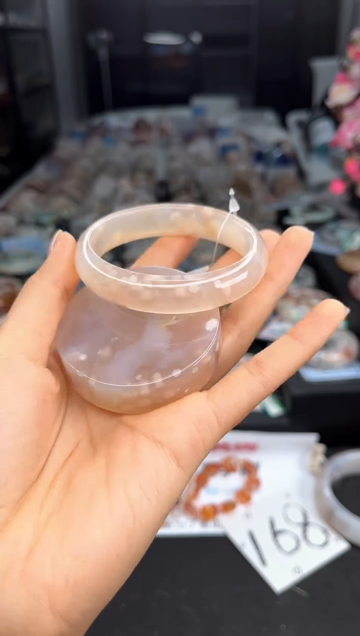 石英质玉手镯未镶嵌58圈口（赠送镯心）6572197