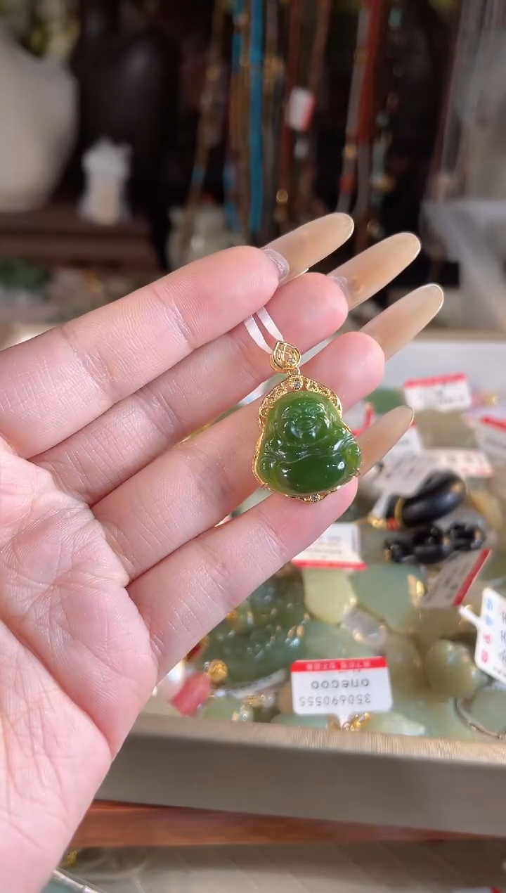 【闪购商品】和田玉吊坠(不含链)银S925镶嵌多样性发货其一