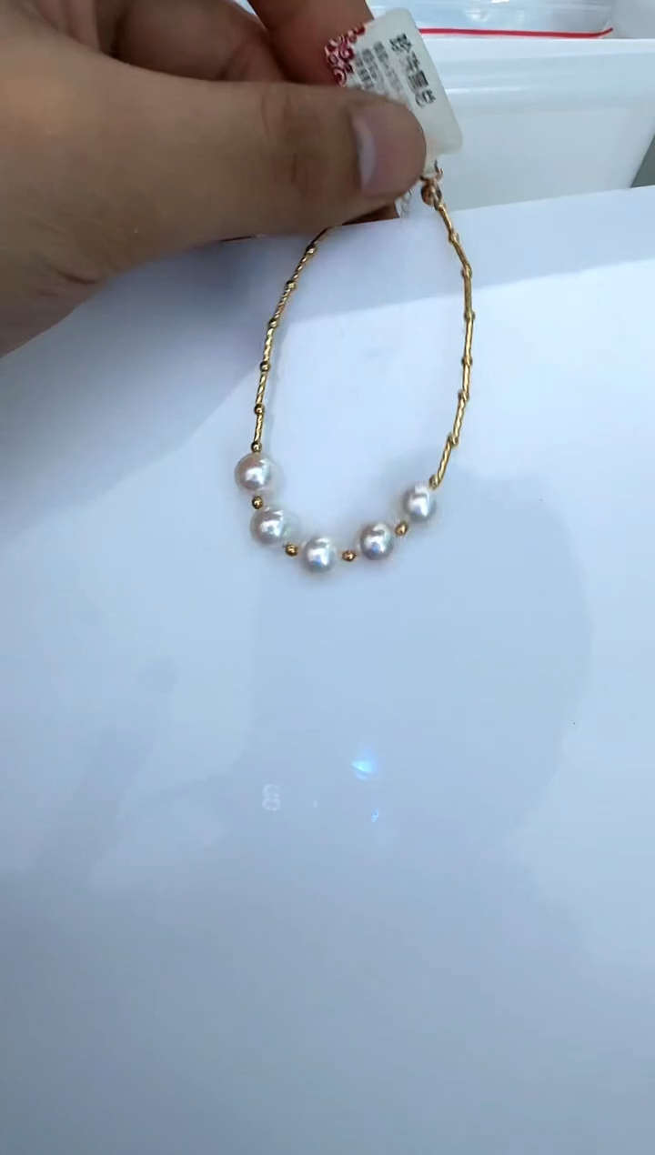 【闪购商品】海水珍珠手链18K金镶嵌手链