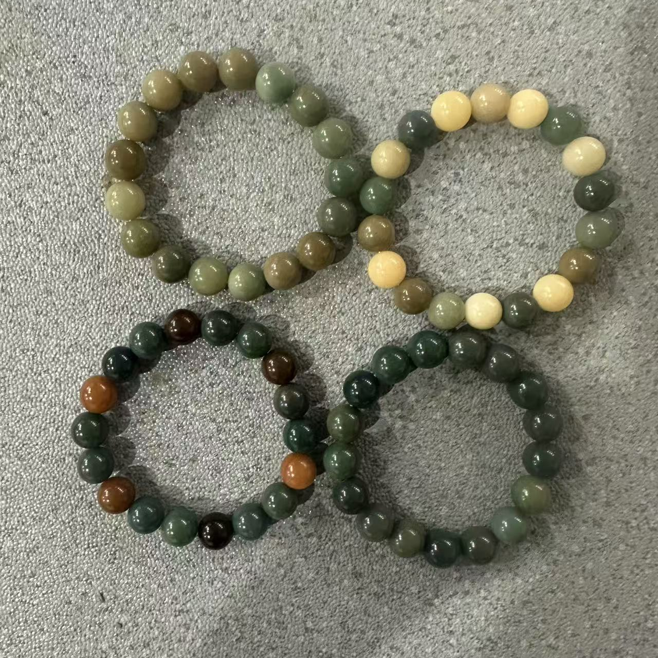 C202 多宝白玉菩提根1.2cm单圈手串 底色多样性发其一