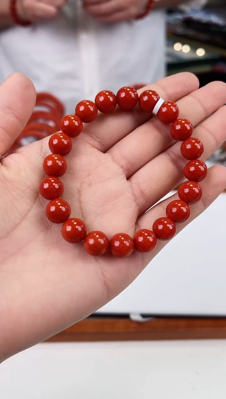 【闪购商品】南红玛瑙瓦西手串9+未镶嵌一个/条