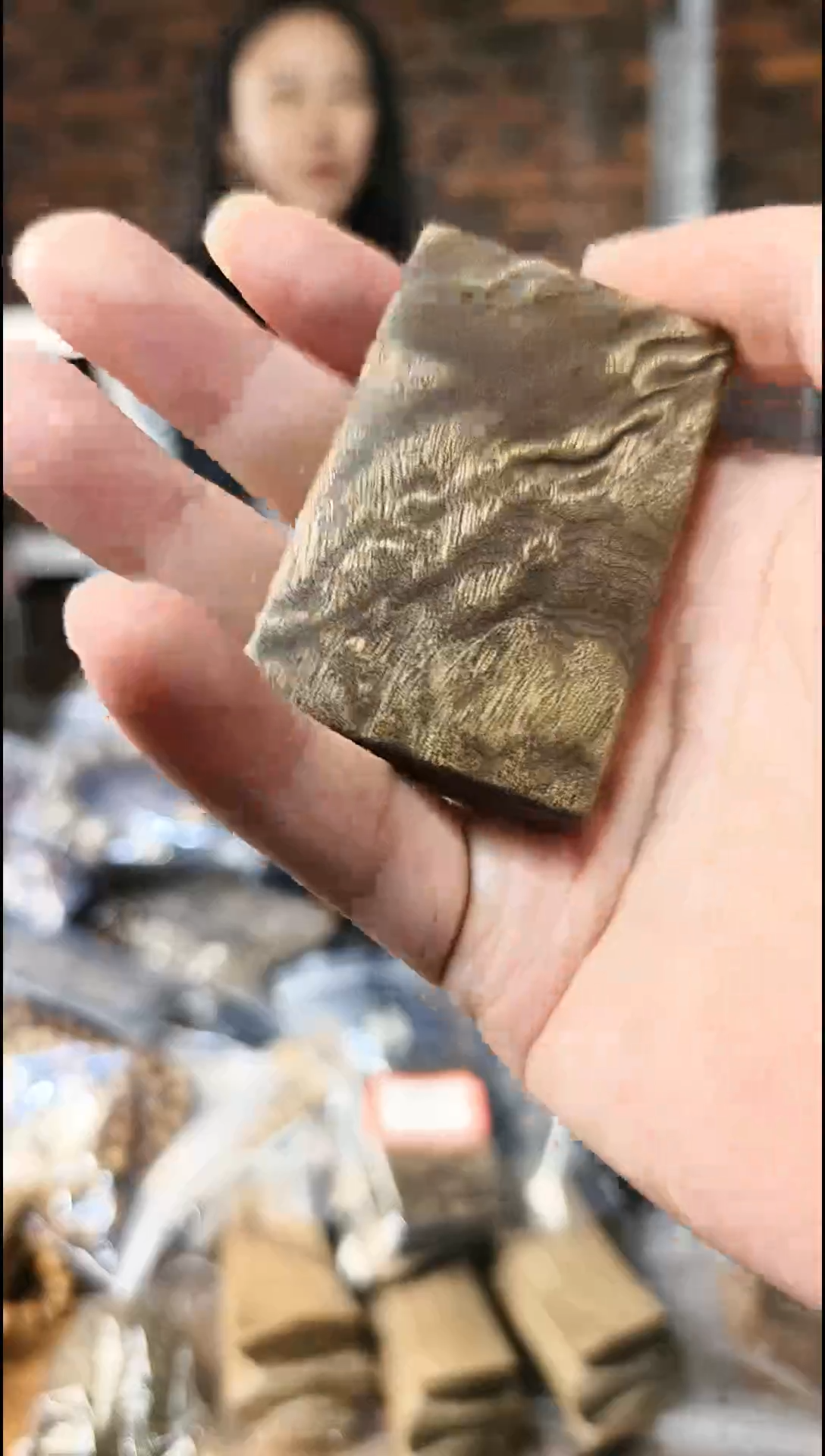 【闪购商品】金丝楠无事牌手把件