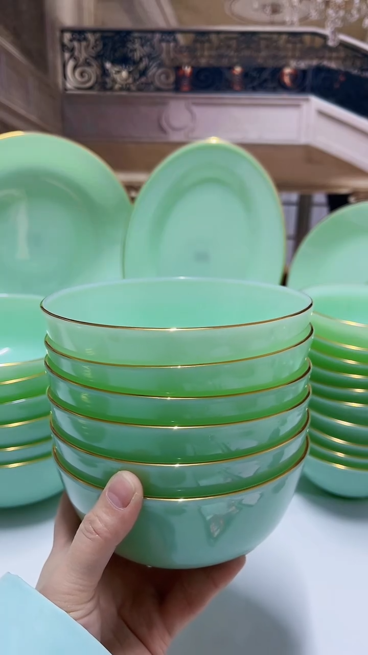 【闪购商品】...5.5英寸玉瓷碗6个口径13.8厘米  