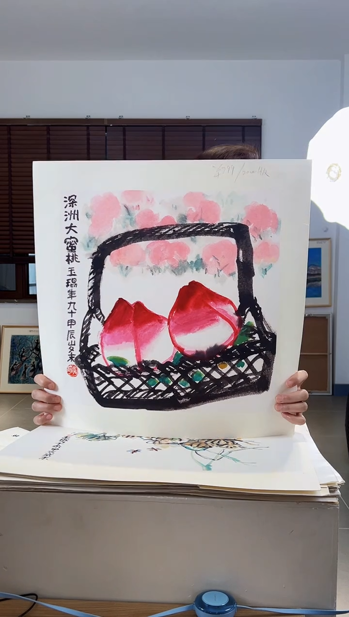 【闪购商品】版画耿玉琨限量作品亲签盖章版画S
