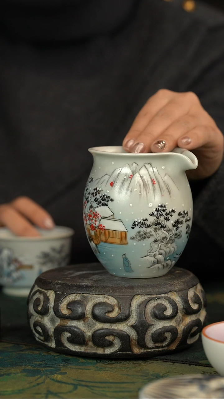 【闪购商品】初六好物分享@@水墨山水公道杯