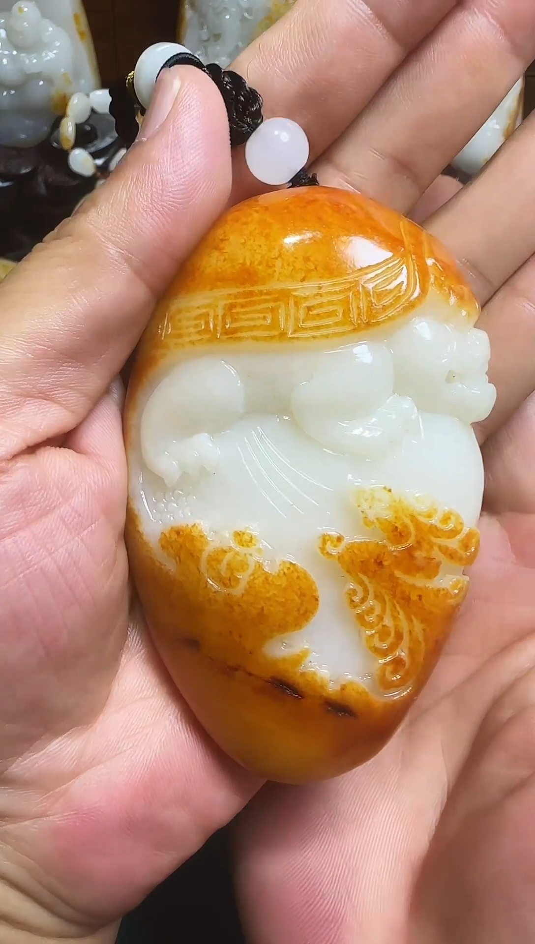 和田玉未镶嵌挂件积*20