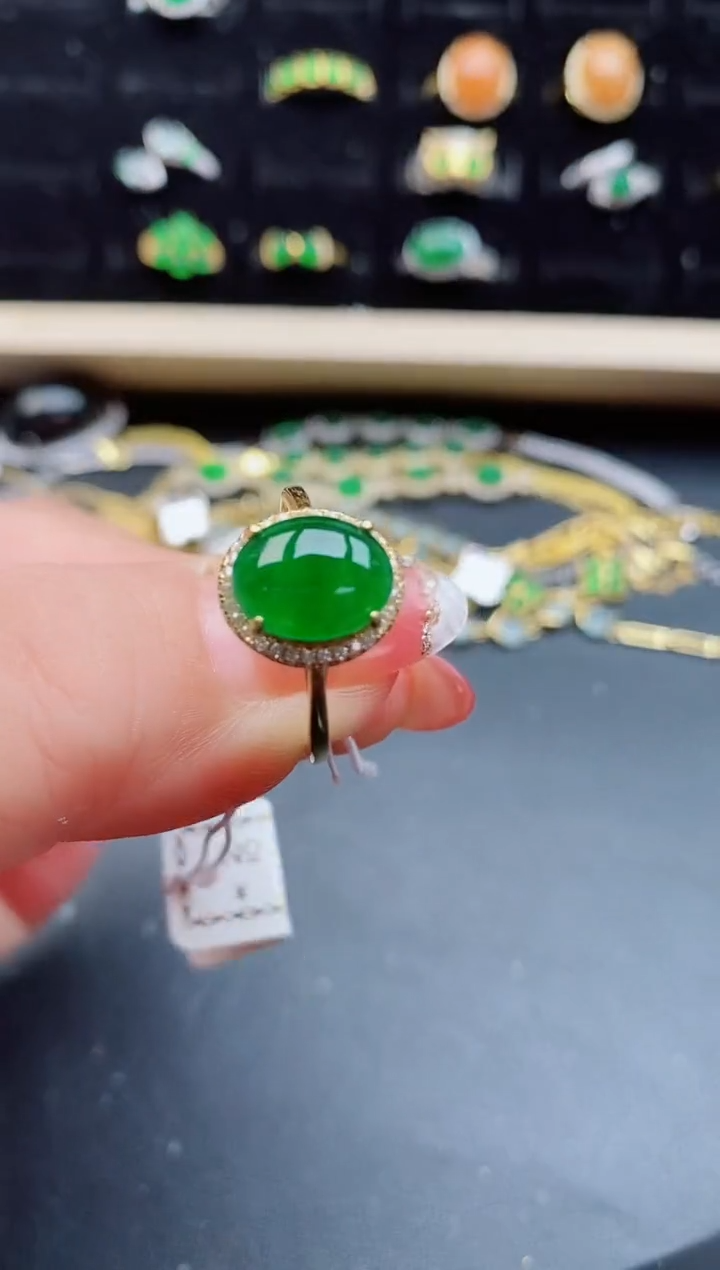 【闪购商品】翡翠戒指银S925镶嵌1212