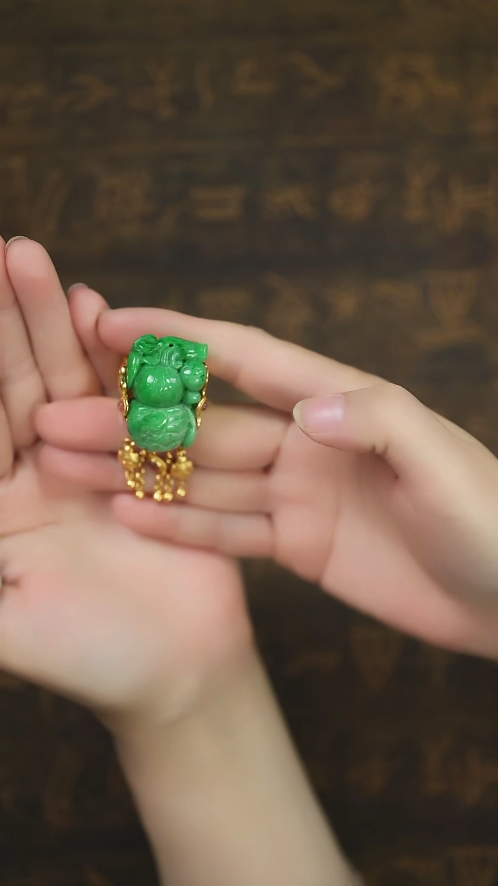 【闪购商品】翡翠挂件银S925镶嵌葫芦