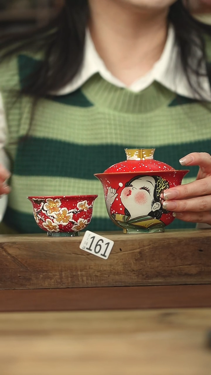 设计师手作！羽川盖碗+杯系列！