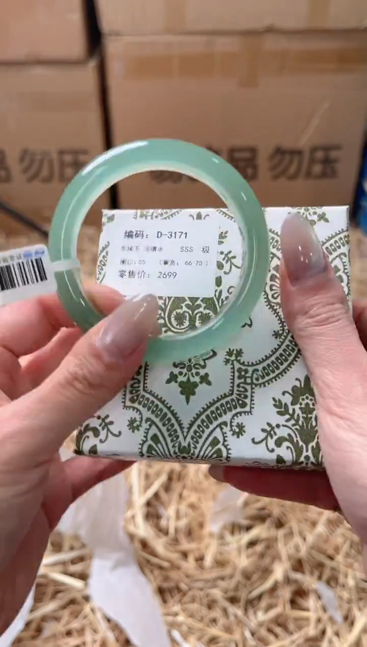 未镶嵌手镯石英质玉D-3171