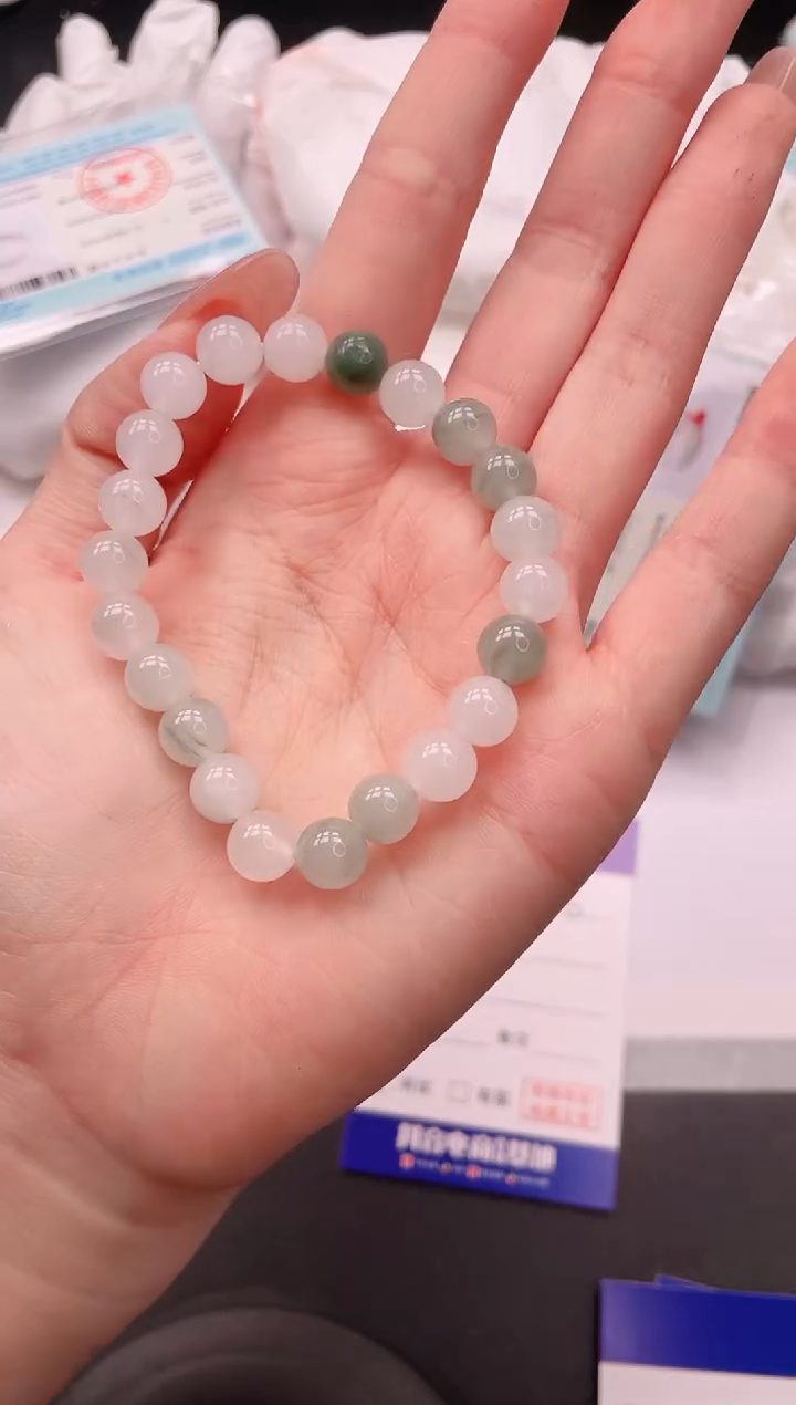 未镶嵌手链石英质玉天山翠手链多样性发货
