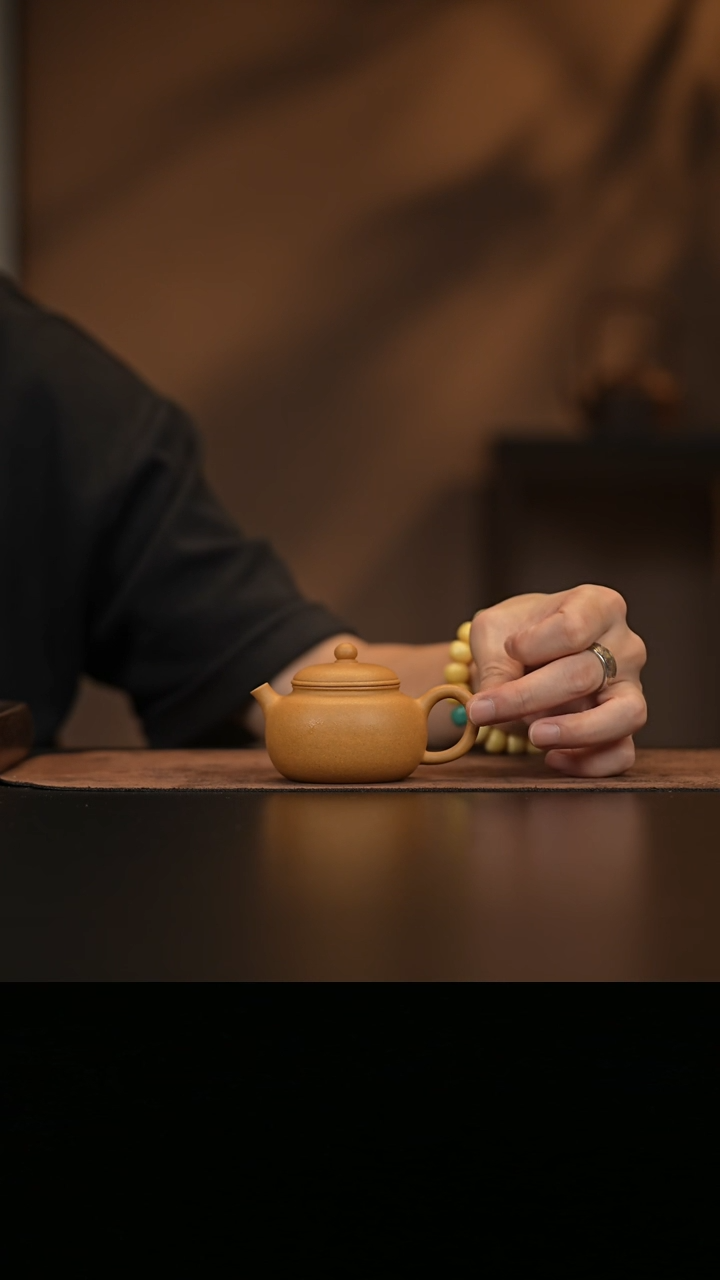 允禾斋  紫砂壶  匏樽 黄段