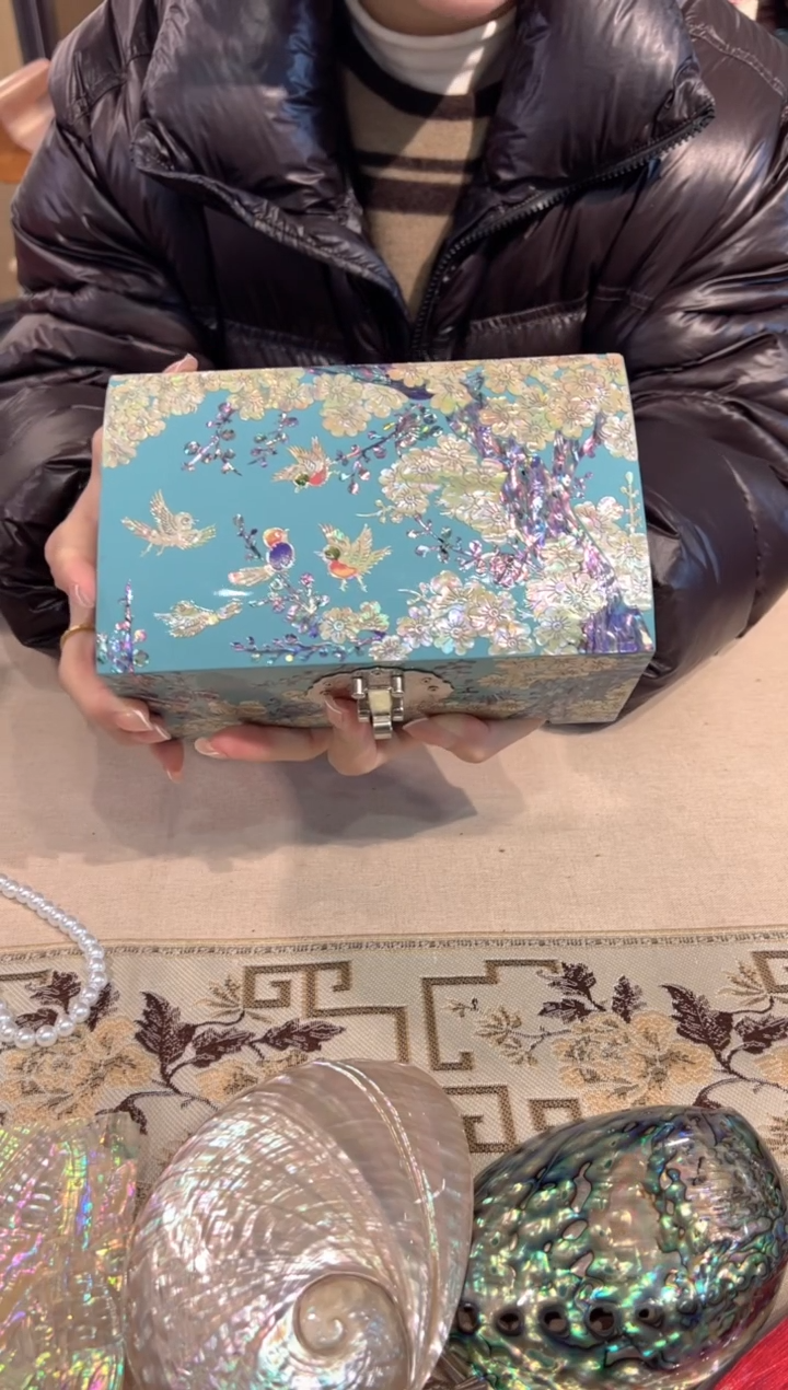 【闪购商品】鱼锁全满螺弘贝雅螺钿漆器文化馆