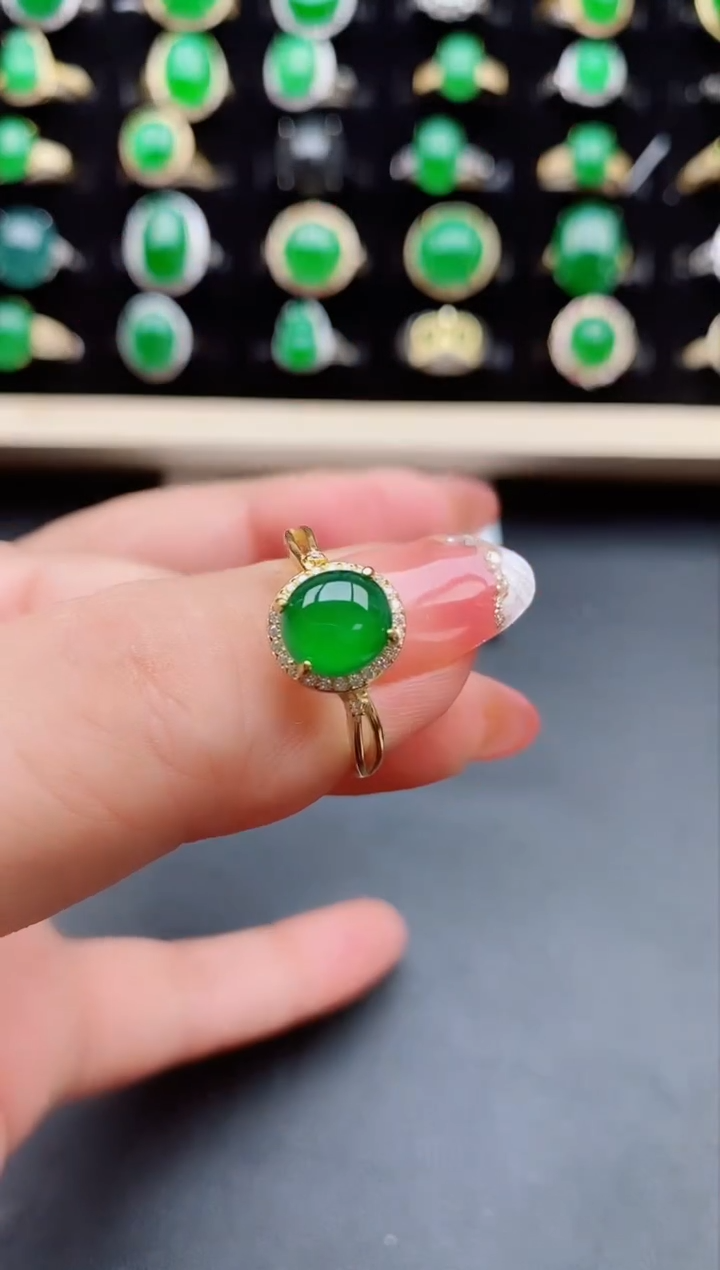【闪购商品】翡翠戒指银S925镶嵌121212