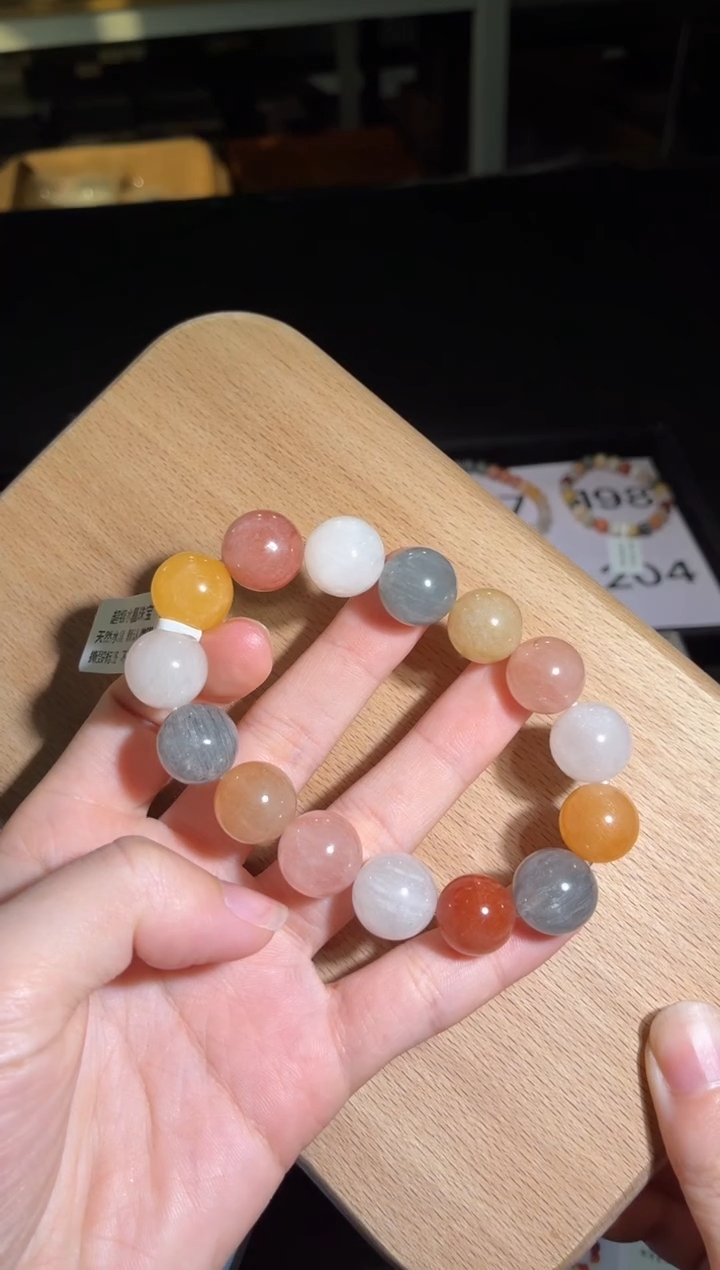 未镶嵌手链水晶203号多样性发一AA 14+