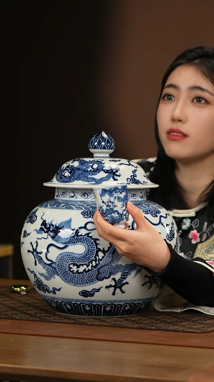 【闪购商品】瓷片景德镇斌芬陶瓷/快雪时晴