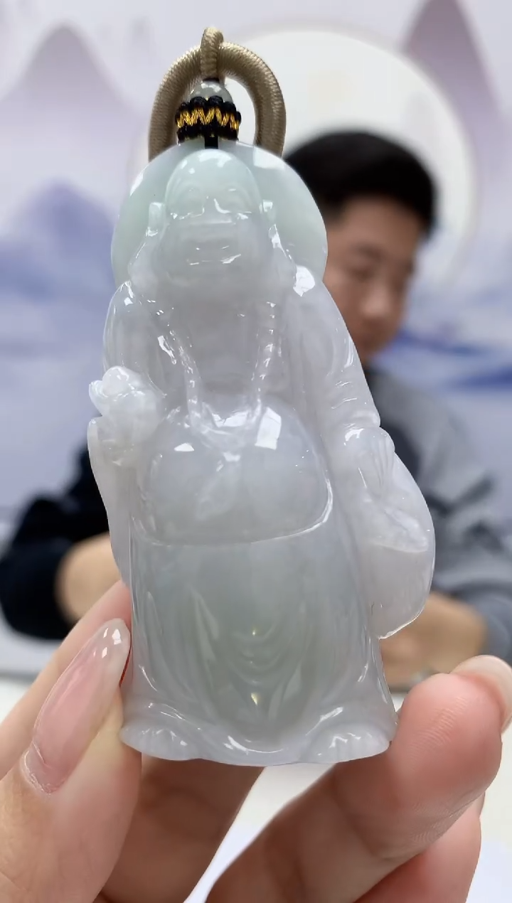 【闪购商品】定制翡翠未镶嵌4917kk-毛货挂件70