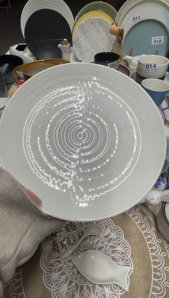 新骨瓷A品 白羽毛  8,25寸 平盘