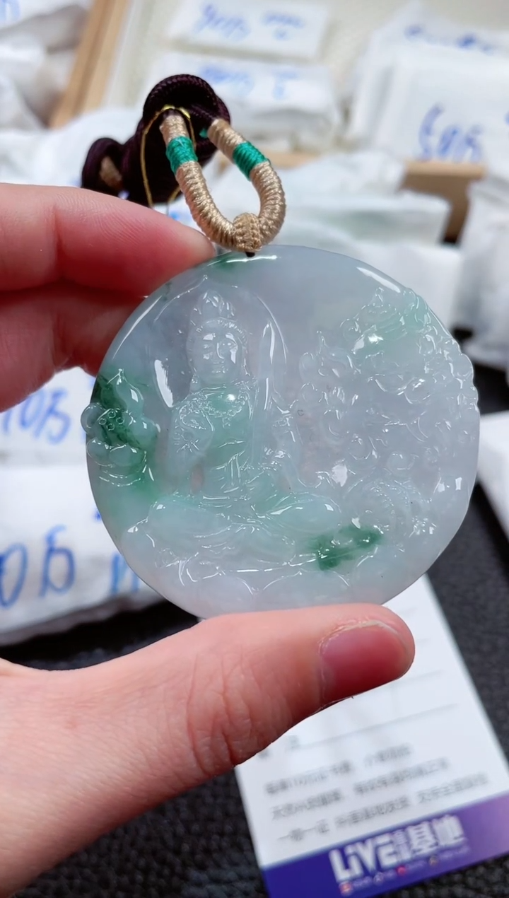 【闪购商品】翡翠颈饰未镶嵌00001654文殊