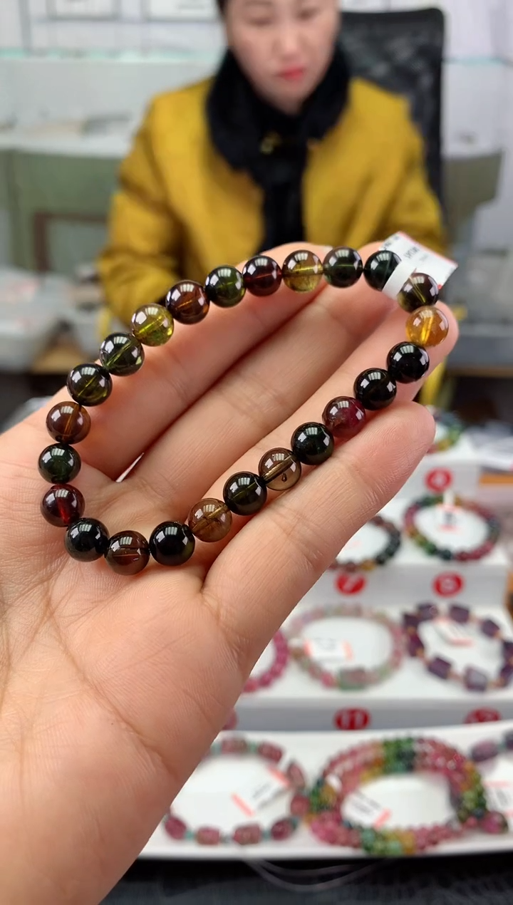 未镶嵌手串碧玺 多样性发一条