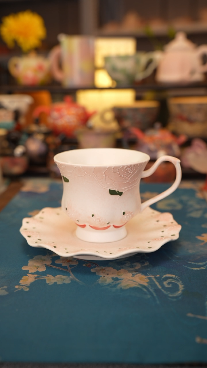 【闪购商品】仙女玫瑰系列 咖啡套杯