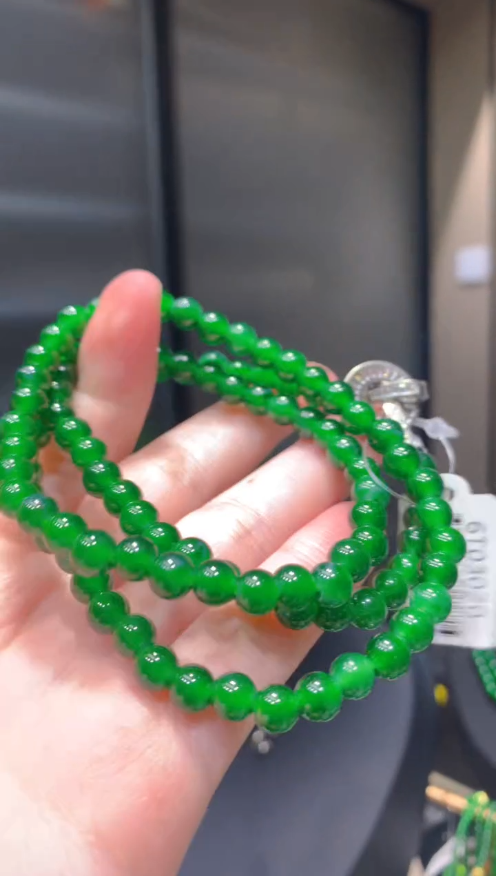 颈饰银S925镶嵌翡翠慢*抖01一季