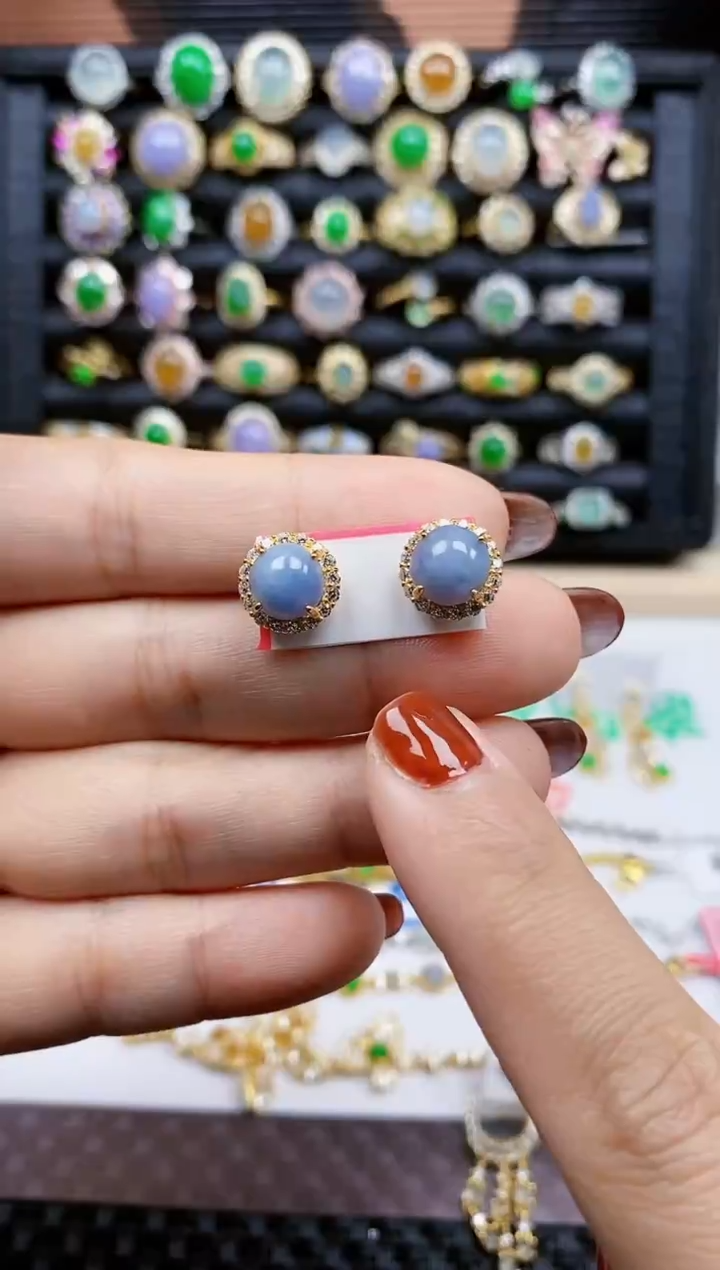 银S925镶嵌戒指翡翠327