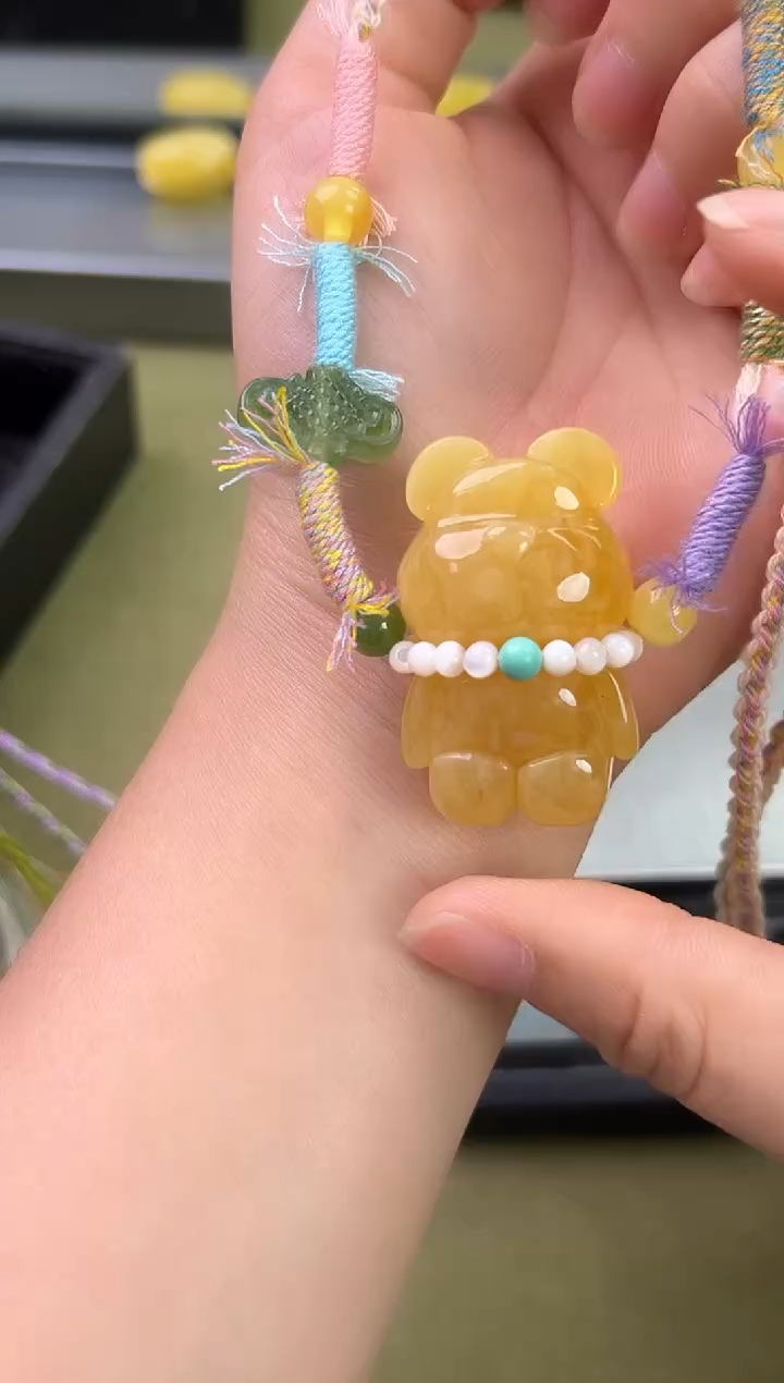 裸石琥珀未镶嵌琥珀蜜蜡吊坠