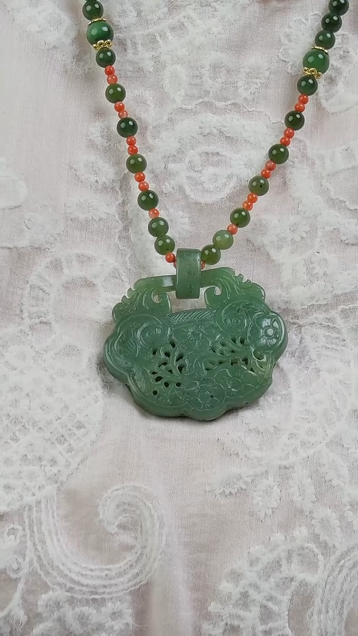 【闪购商品】和田玉（碧玉）项链未镶嵌项链