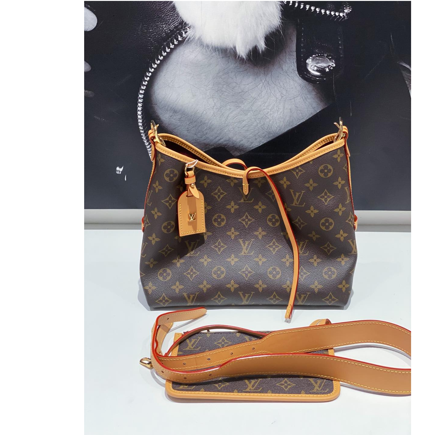 99新 LouisVuitton/路易威登 99新 时尚单肩包carryall小号 8050