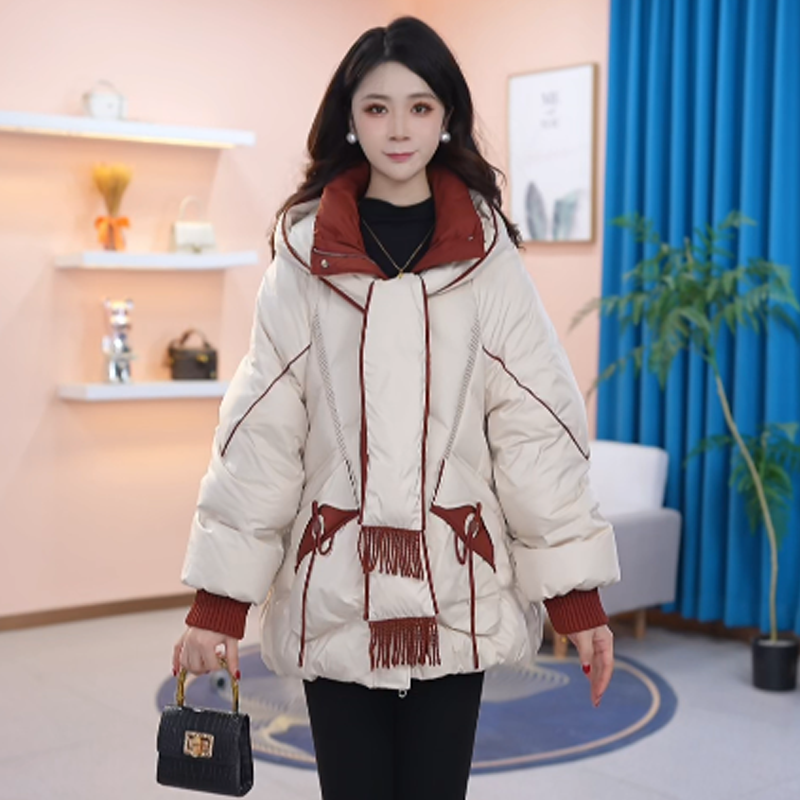 【羽绒服】冬季白鸭绒羽绒服百搭新款时尚气质休闲保暖外套女冬款