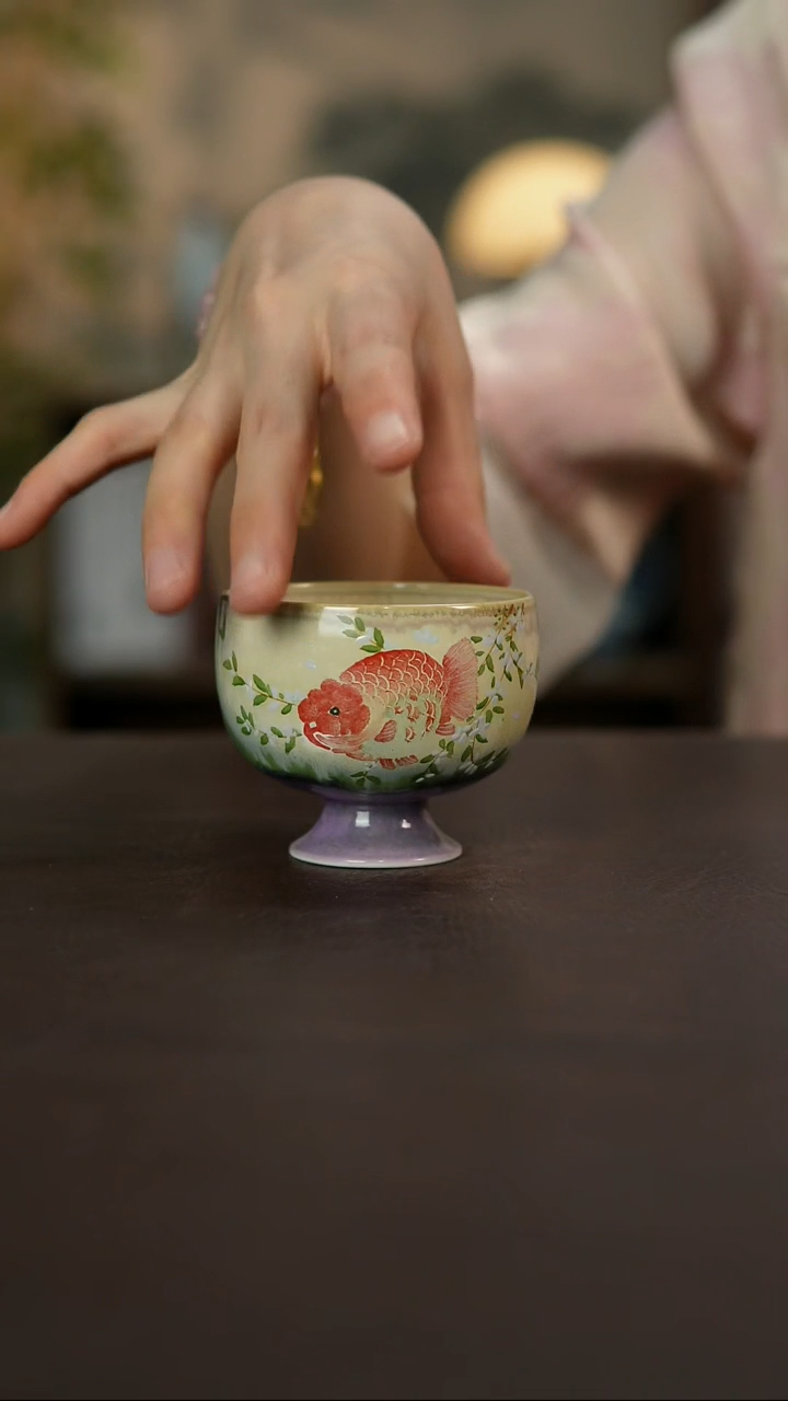 杯景德镇陶瓷杯碗柴烧多人