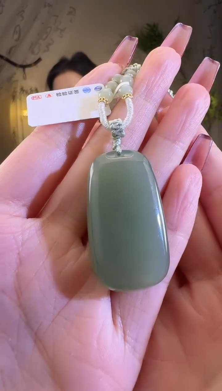 【闪购商品】和田玉颈饰未镶嵌无事牌p