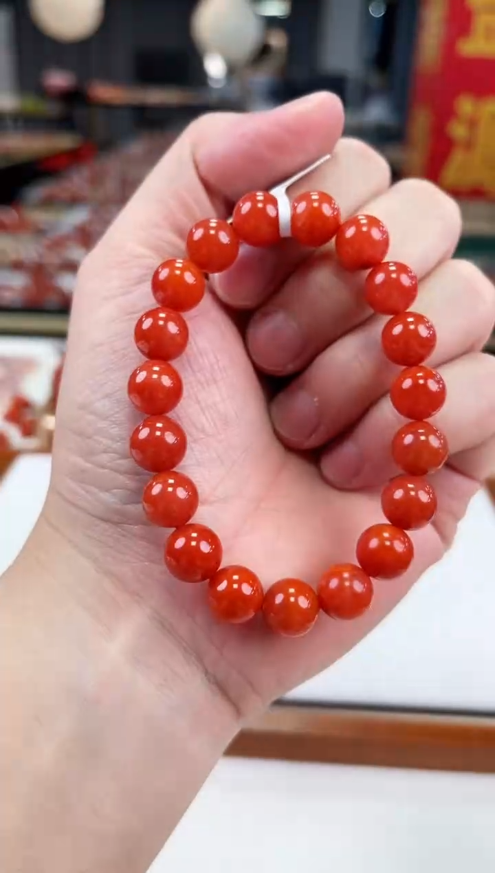 【闪购商品】南红玛瑙滴水洞手串10+未镶嵌一个/条