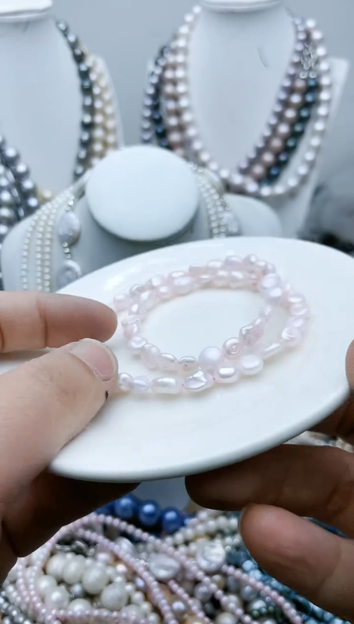 【闪购商品】淡水珍珠颈饰钛钢13