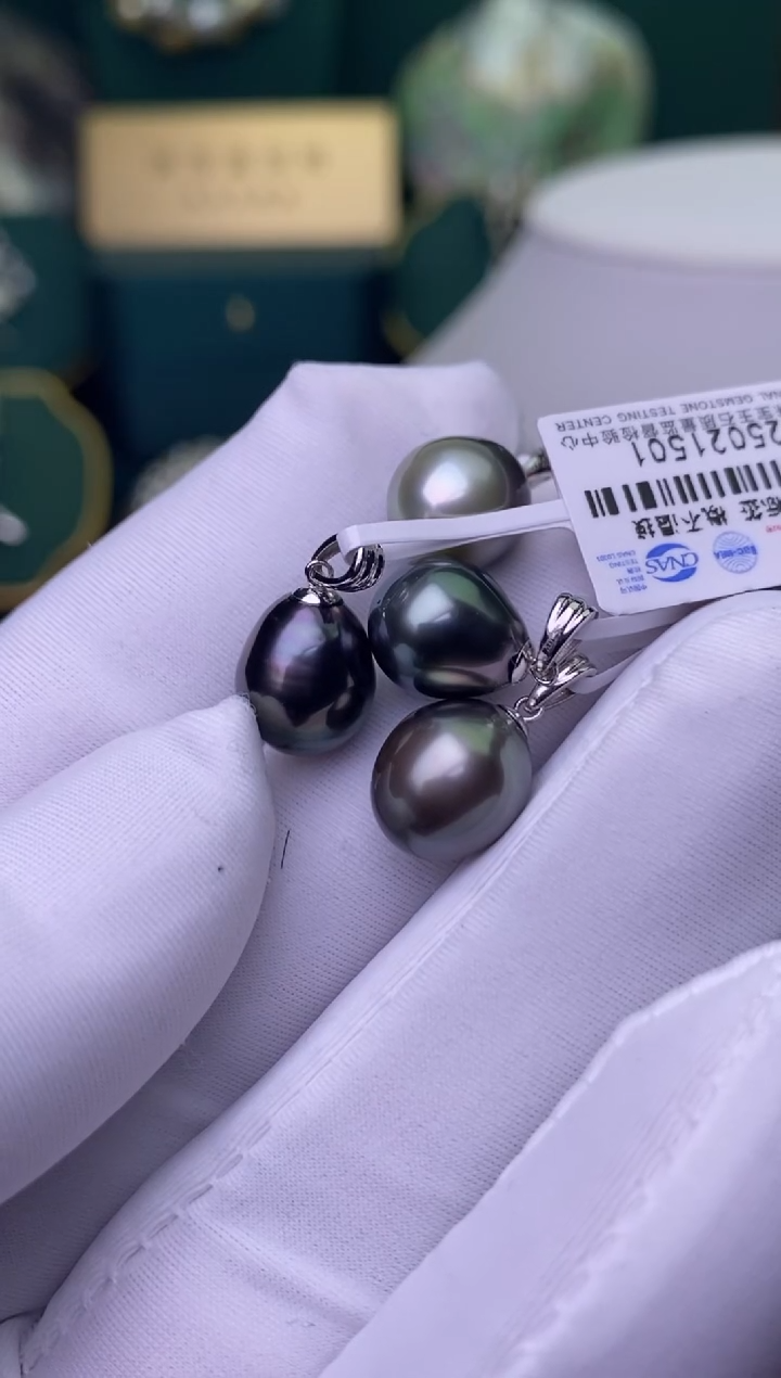 【闪购商品】海水珍珠颈饰银S925镶嵌9-10多样性发一