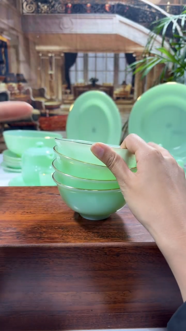 【闪购商品】...4.5英寸玉瓷碗4个口径11.5厘米 