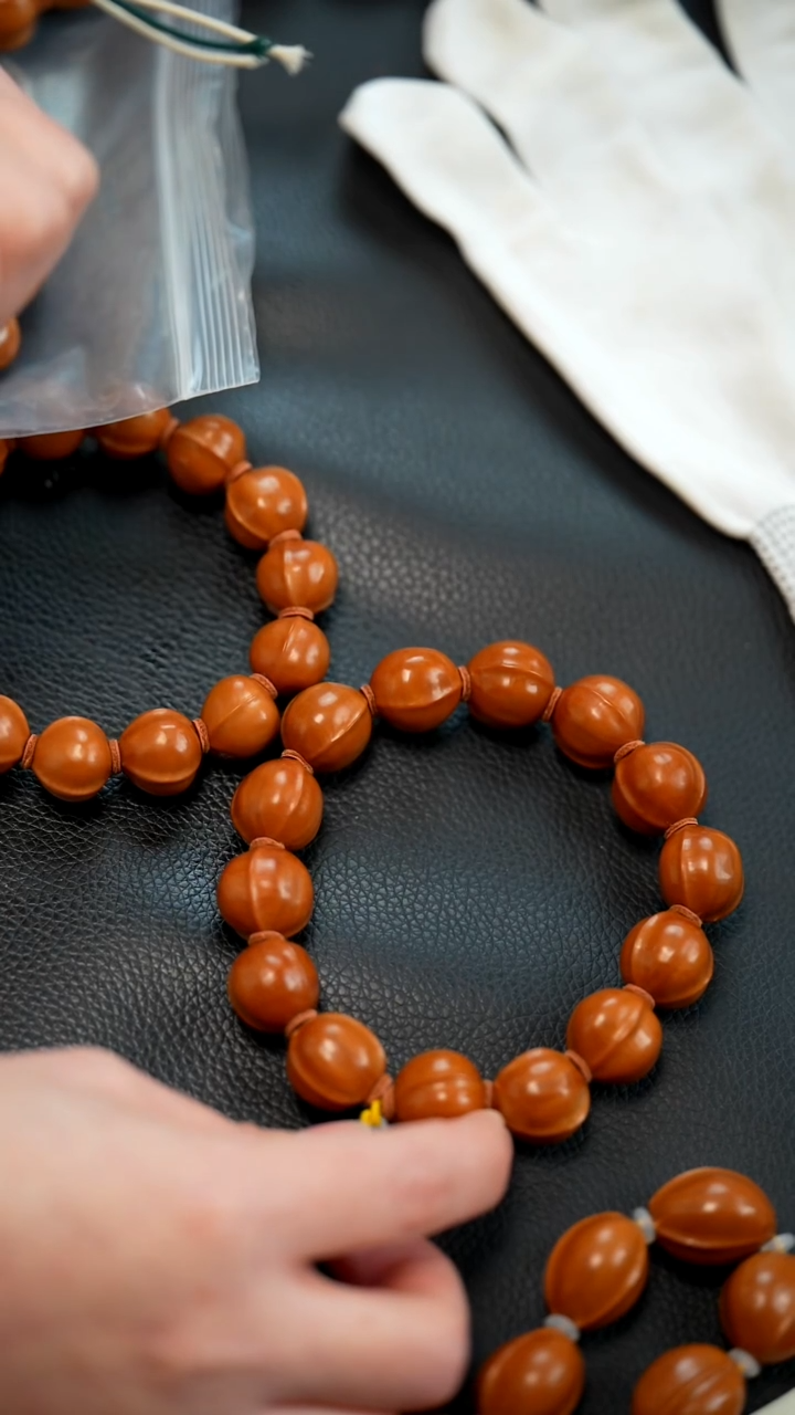 手串/手链橄榄核1.5梅林铁核正圆鲨鱼背