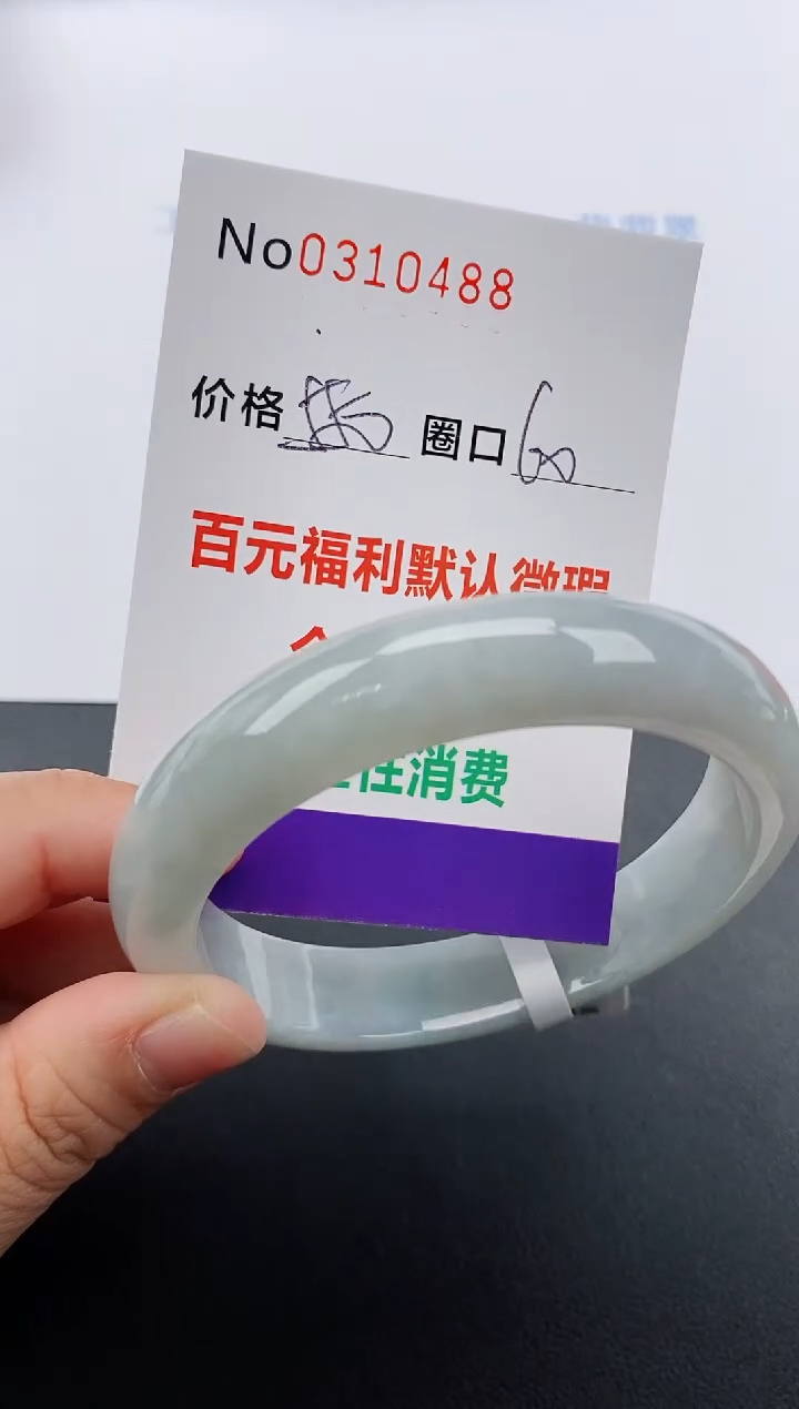 【闪购商品】翡翠手镯未镶嵌天然A货翡翠0310488