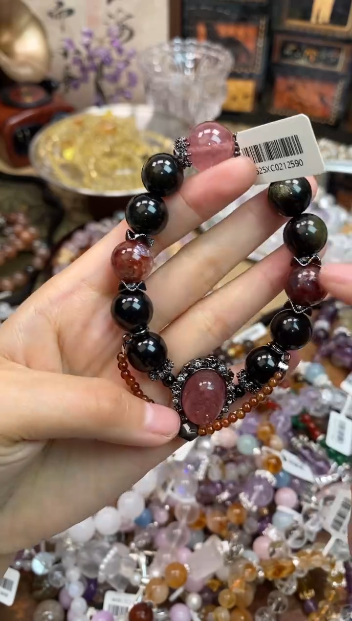 【闪购商品】黑曜岩手饰未镶嵌185