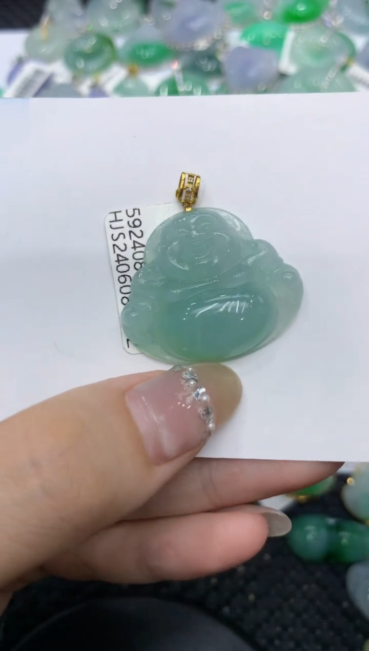 【闪购商品】翡翠颈饰18K金镶嵌222222222
