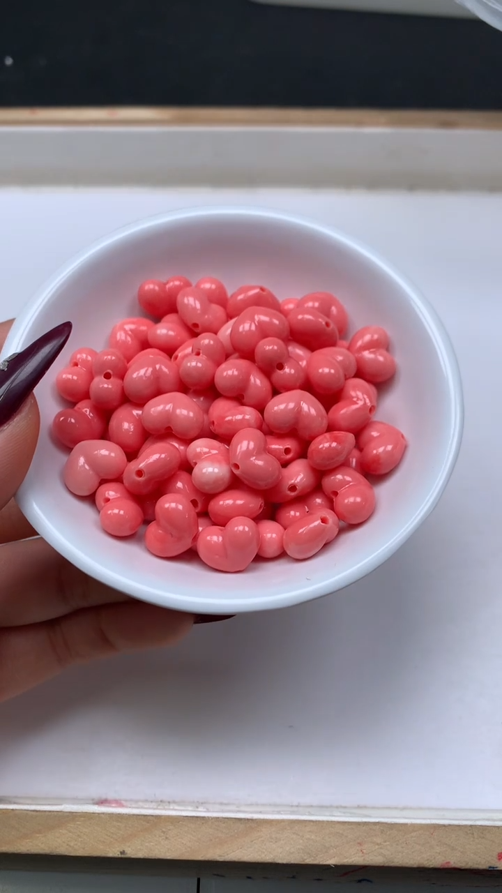 未镶嵌散珠拼合珍珠（马贝珠）E36 女皇贝 爱心9*12mm6个4.9元