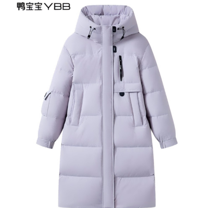 【YBB鸭宝宝】明星同款时尚羽绒服女连帽御寒外套8082