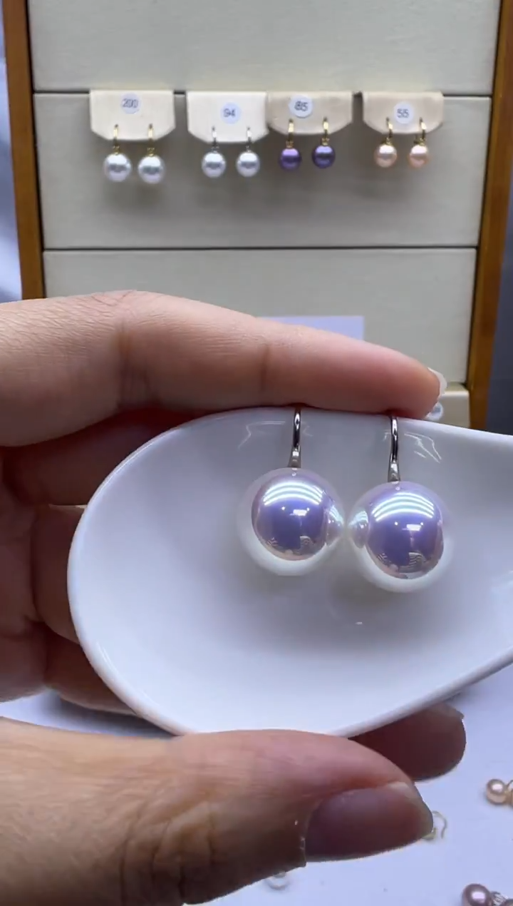 未镶嵌耳饰淡水珍珠0295