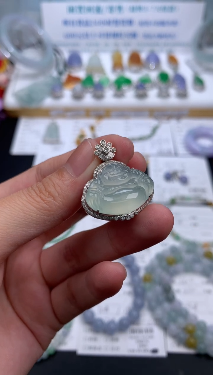 【闪购商品】定制翡翠18K金镶嵌模式推广期24小时鉴赏期